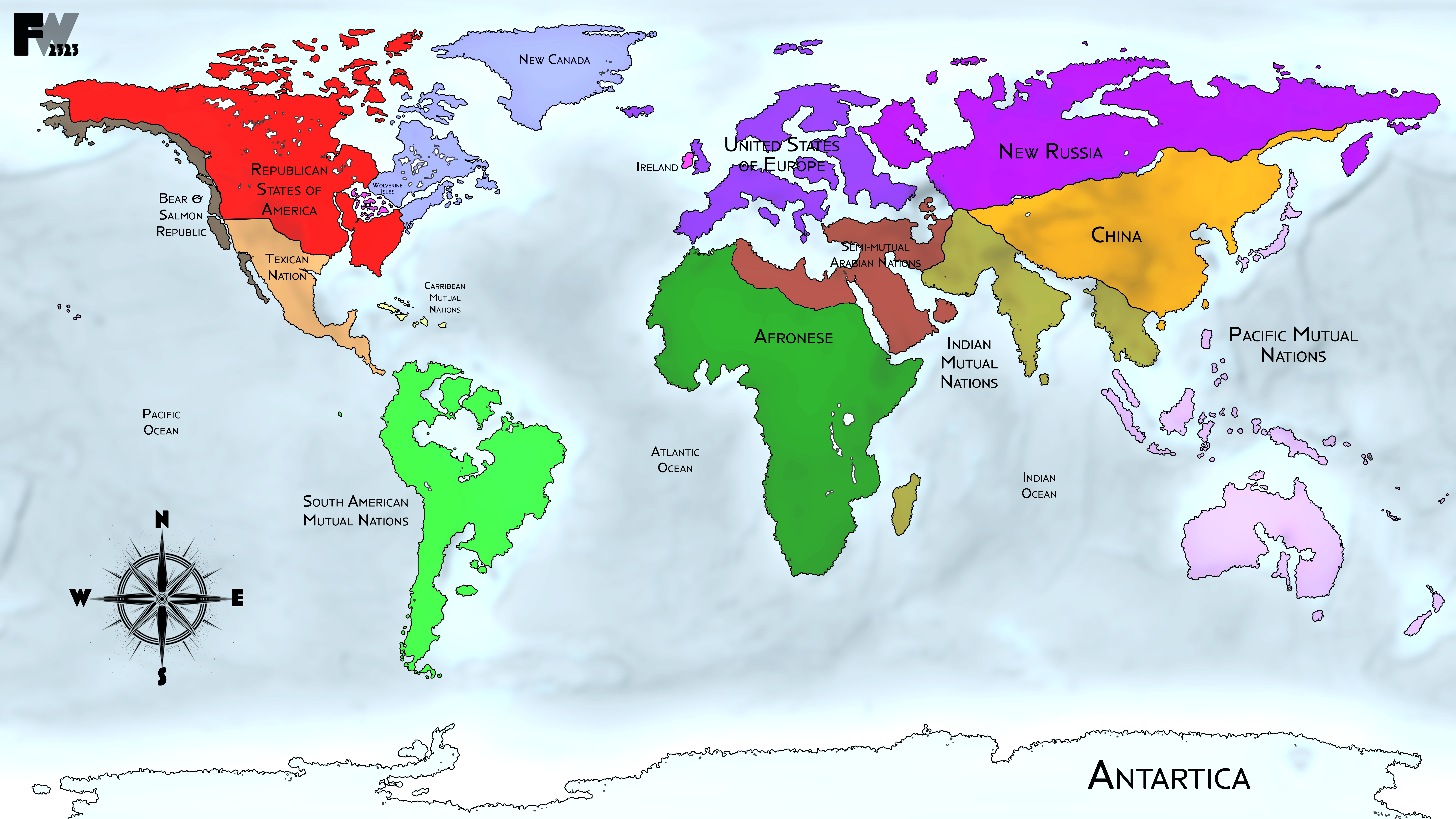 Future World 2323 Map